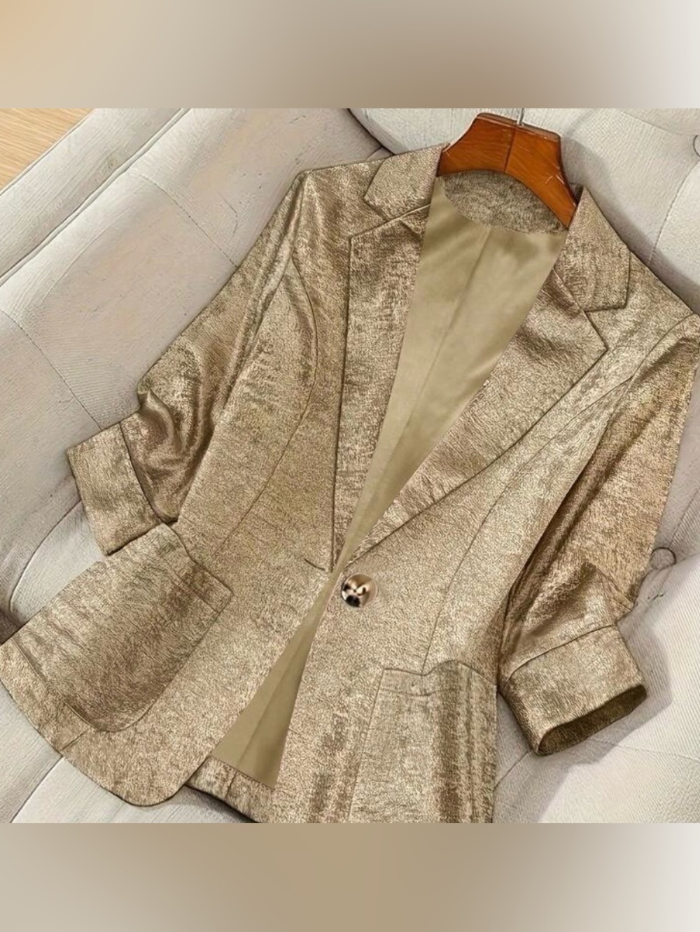 Metallic Gold Blazer